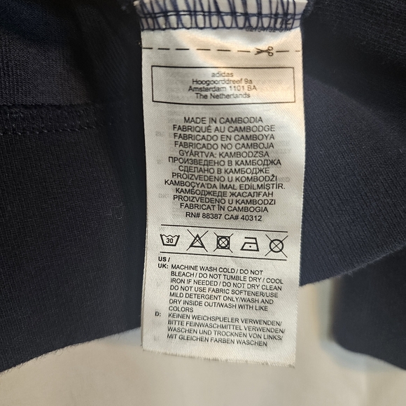 Adidas originals trefoil velour crewneck sweatshirt - Picture 4 of 8